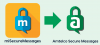 miSecureMessages logo transition to Amtelco Secure Messages